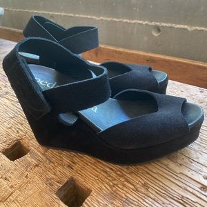 Pedro Garcia suede wedge sandal